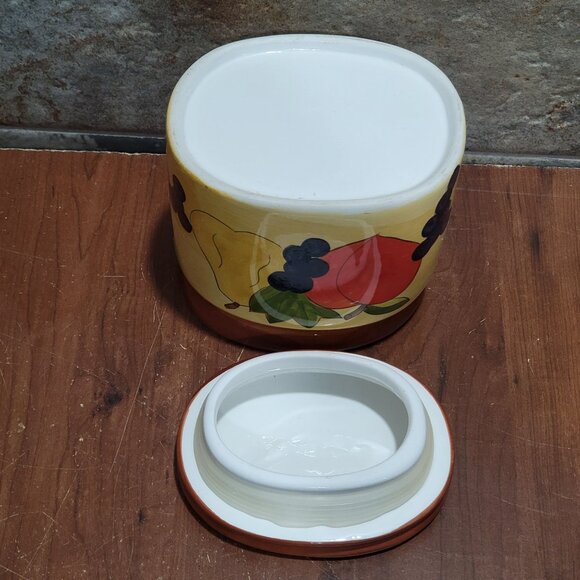 Ceramic Cannister Fruit Design Rubber Seal - Picture 5 of 10